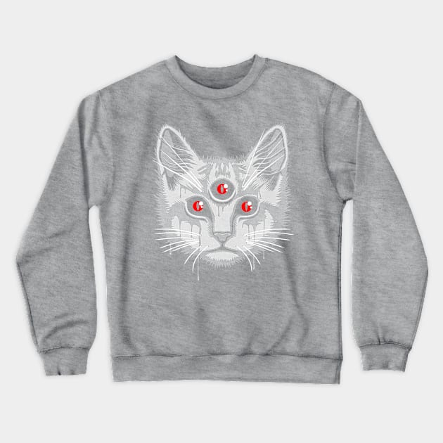 Demonic Meow Crewneck Sweatshirt by GAz